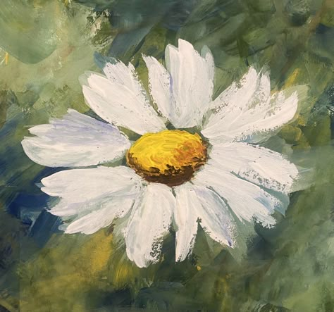 Original acrylic painting, Chamomile painting Chamomile Drawing, Chamomile Painting, Daisy Acrylic Painting, Cottagecore Flowers, Acrylic Drawing, Painting Flowers Tutorial, Acrylic Painting Flowers, Daisy Painting, Flower Painting Canvas