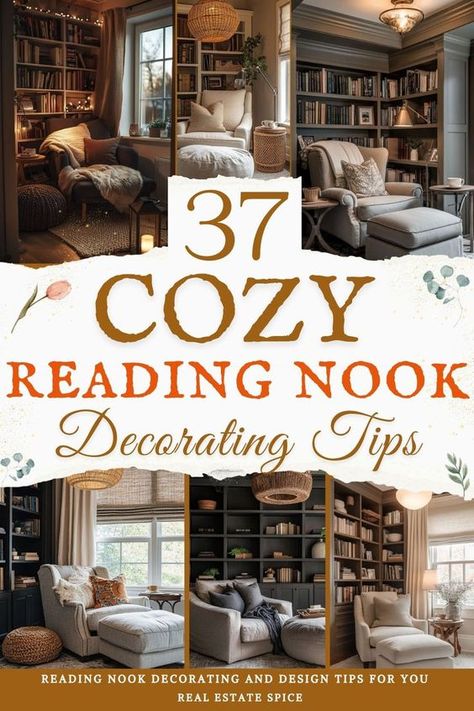 Transform any corner into your dream reading nook with these 37 cozy decorating tips! From plush chairs and layered throws to soft lighting and built-in bookshelves, these ideas are perfect for creating a warm, inviting space. Discover boho-inspired reading nooks, earthy decor ideas, and functional storage solutions to elevate your nook’s style and comfort. Perfect for book lovers, these tips will help you create the ultimate cozy retreat! Cosy Book Corner, Cozy Book Corner, Benches With Storage, Cozy Reading Room, Book Nook Ideas, Reading Nook Decor, Tips For Reading, Reading Nook Ideas, Earthy Decor