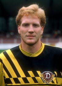 Matthias Sammer of Borussia Dortmund in 1987. Matthias Sammer, Dynamo Dresden, European Soccer, Steven Gerrard, Zinedine Zidane, European Football, World Of Sports, Borussia Dortmund, Chelsea Fc