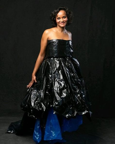 Trash Bag Dress, Plastic Outfit, Project Inspiration, Trash Bag, Bag Dress, Strapless Dress Formal, Formal Dresses, Dresses