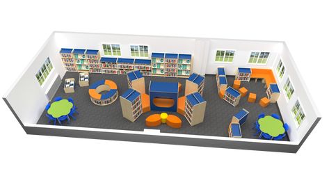 Primary School Library Ideas, Library Room Ideas School, School Library Ideas, Primary School Displays, Primary School Library, Library Room Ideas, School Library Design, Mural Paintings, Library Room