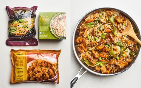 Trader Joe's Freezer Meals Recipe Ideas | Kitchn Trader Joes Meal Planning, Trader Joes Recipes Healthy, Grilled Chicken Strips, Trader Joes Food, Trader Joes Recipes, Chicken Fried Rice, Chicken Fried, Fried Vegetables, Orange Chicken