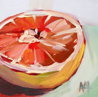 Angela Moulton, Painting A Day, Food Painting, Fruit Painting, Palette Knife Painting, Daily Painting, Arte Inspo, Painting Still Life, Still Life Art