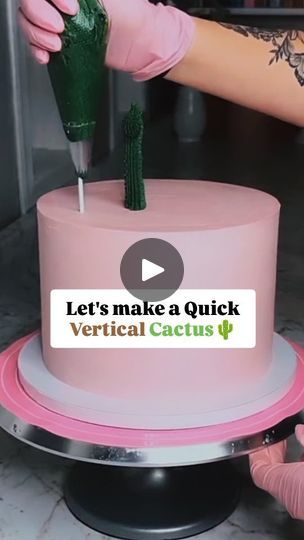 Plant Cakes Ideas, Cactus Dessert, Birthday Cale, Whipped Cream Cake, Cactus Cake, Cake Artist, Cake Decorating Ideas, Cute Birthday Cakes, 11th Birthday