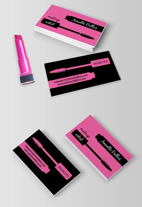 Freelance Makeup Artist Business, Makeup Marketing, Die Cut Business Cards, Artist Business Card, Business Card Logo Design, Visit Card, Bridal Shower Gifts For Bride, Paper Bag Crafts, Beauty Business Cards