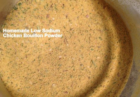 Low Sodium Bbq Chicken, Chicken Boullion Powder, Chicken Bouillon Powder Recipe, Homemade Chicken Bouillon, Chicken Bouillon Recipe, Bouillon Recipe, Chicken Bouillon Powder, High Blood Pressure Diet Meals, Low Sodium Recipes Heart