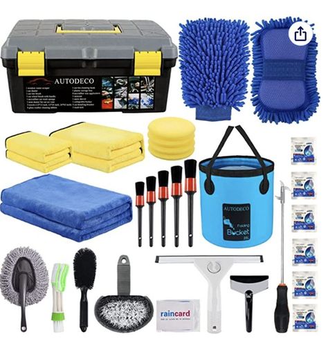 For car lovers! Click this link https://amzn.to/3BRDOQs to avail the AUTODECO 30Pcs Car Wash Cleaning Kit - Car Care Wash Tools Set Car Detailing Set with Collapsible Bucket Snow Shovel Collapsible Bucket, Car Cleaning Kit, Clean Tires, Plastic Storage Box, Cleaning Tablets, Car Polish, Clean Your Car, Plastic Box Storage, Car Set