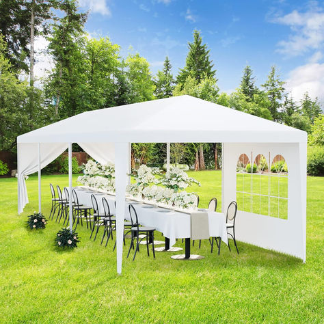 HomGarden 10'x30' Outdoor Canopy Tent Patio Camping Gazebo Shelter Pavilion Cater Party Wedding BBQ Events Tent w/Removable Sidewalls. Camping Gazebo, Canopy Tent Outdoor, Outdoor Canopy, Gazebo Tent, Wedding Canopy, Gazebo Wedding, Bbq Wedding, Gazebo Canopy, Party Catering