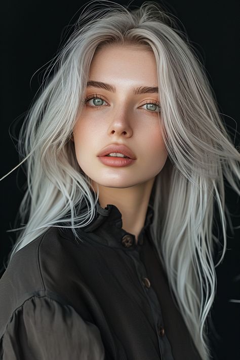 83+ Silver Hair Color Ideas for a Breathtaking Look! Silver Hair Girl, Silver Hair Color Ideas, Best Hair Colour, Cecily Knight, Hair Colour Ideas, Grey Hair Inspiration, Beautiful Gray Hair, Silver Hair Color, Hair Color Techniques