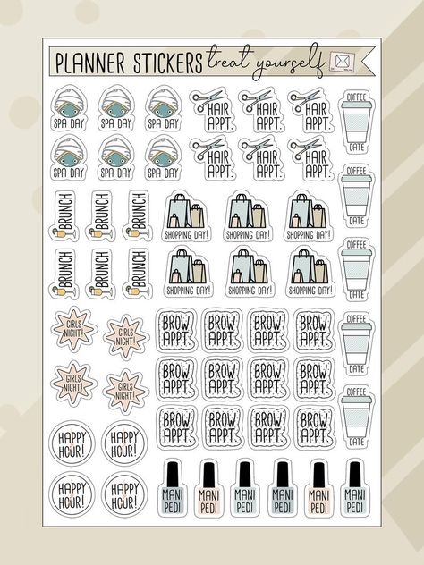 Organization Stickers, Fitness Happy Planner, Paper Calendar, Goodnotes 5, Small Planner, Sticker Printable, Bujo Ideas, Stickers Sheet, Daily Planner Pages