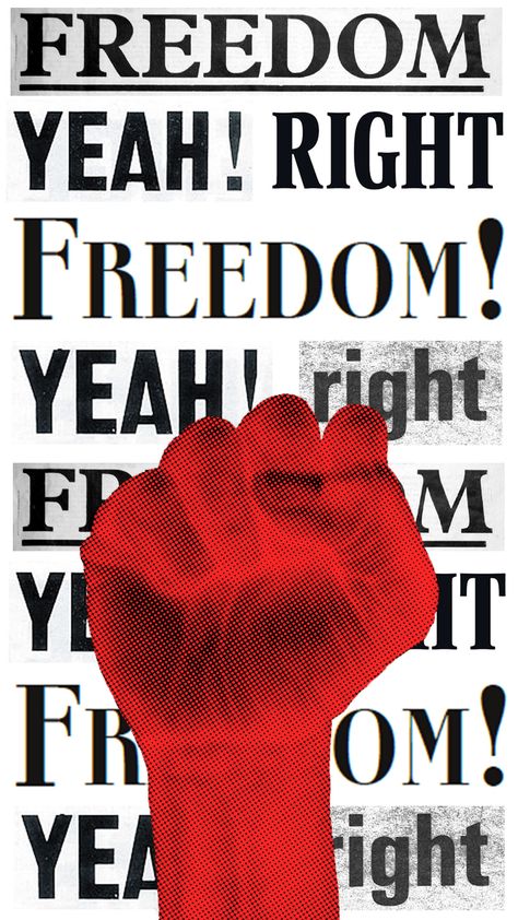 Protest Flyer Design, Against The World, Action Graphic Design, Freedom Aesthetic Art, Protest Flyer, Protest Collage, Rage Against The Machine Poster, Red Poster Design, Freedom Collage