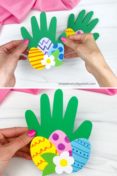 Easter Card Craft, Easter Crafts Diy Kids, Diy Easter Cards, Egg Card, Easter Templates, Home And Decor, Flower Decorations Diy, Easy Easter Crafts, Easter Bunny Crafts