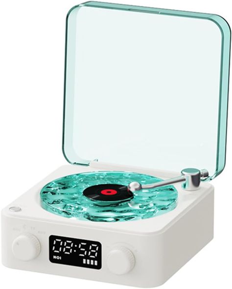 Vinyl Player, Desktop Clock, Outdoor Gathering, Calming Sounds, Vinyl Record Player, Sound Machine, Sleep Aid, Hi-fi, Nature Sounds