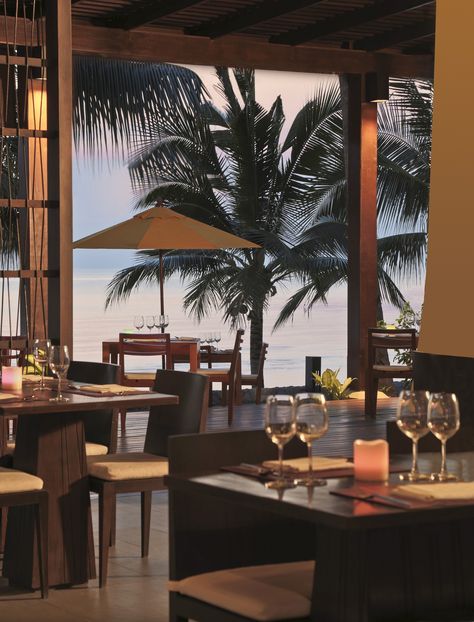 #beachfront #sunset #dinner #samui #cocktail #setup #romantic Elegant Restaurant Aesthetic, Winter Restaurant, Night Carnival, Beachfront Restaurant, Shooting Pose, Resort Photography, Sunset Restaurant, Beach Winter, Dinner Restaurant