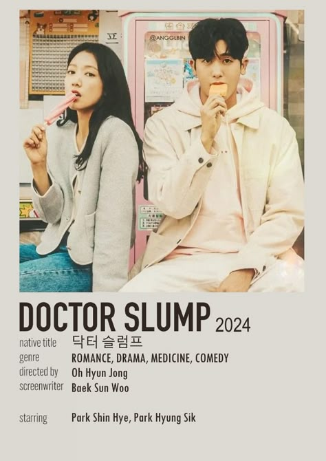 ꒷ doctor slump ⭒⭑ ©angglbin 𖦹” 𖥻 :: 𝘨𝘪𝘷𝘦 𝘤𝘳𝘦𝘥𝘪𝘵 𝘵𝘰 𝘮𝘦 𝘪𝘧 𝘺𝘰𝘶 𝘶𝘴𝘦 Doctor Slump Kdrama Poster, Dr Slump Kdrama, Doctor Slump Kdrama, Doctors Drama, Kdrama To Watch, Drama Recommendations, Kdrama Recommendation, Kdrama Romance, Drama To Watch