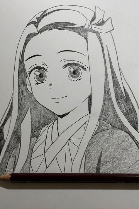 Draw nezuko step-by-step https://youtu.be/efHlg-rzvMA Nezuko Drawing Sketch, Nezuko Sketch, Nezuko Drawing, Sketch Images, Pencil Sketch Images, Draw Anime, Anime Shadow, Anime Drawing, Pen Art