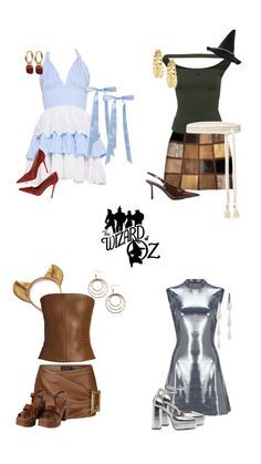 Scarecrow Outfits, Halloween Costume Group, Dorothy Halloween Costume, Iconic Costumes, Lion Halloween Costume, Girl Group Halloween Costumes, Halloween Costumes Scarecrow, Costumes College, Classy Halloween Costumes