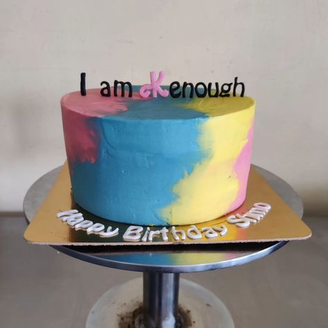 I'm sure you are Ken! I'm sure you are! 🤷🏽‍♀️ 'I am Kenough' themed birthday cake! #kenough #iamkenough #watercoloureffect #iamkenoughthemedcake #ken #barbiecake #neverkenoughcake #cake #kencake #bakedbyapostrophe Ken Birthday Cake, Ken Cake, Cake Barbie, Barbie Cake, Themed Birthday Cakes, Barbie Movie, Barbie Birthday, Barbie Movies, Color Effect