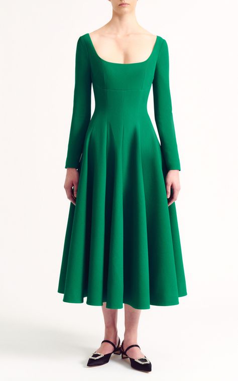 Kylee Midi Dress By Emilia Wickstead | Moda Operandi Coat Dresses, Greta Dress, Godet Dress, Sabrina Dress, Camilla Dress, Jewel Dress, Emilia Wickstead, Blythe Dress, Pre Fall Collection