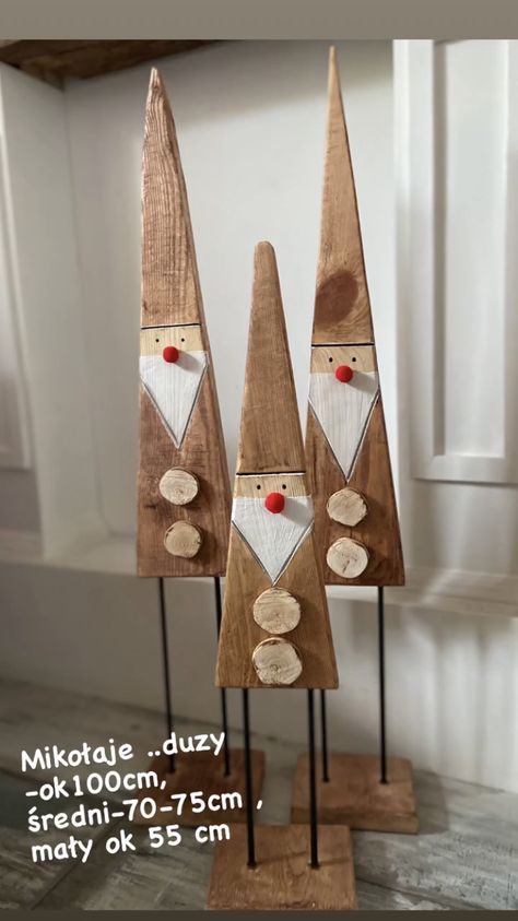 Wooden Father Christmas, Paint Stick Christmas Tree, Wood Gnomes, Minwax Stain Colors, Tre Kunst, Christmas Diy Wood, Wooden Christmas Crafts, Christmas Crafts To Sell, Minwax Stain