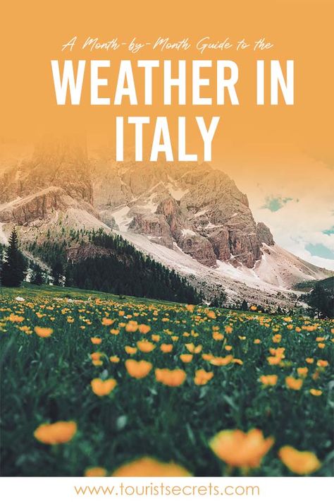 Italy experiences four seasons: spring from March to May, summer from June to August, autumn from September to November, and winter from December to February. Because of its boot shape, you can divide the weather in Italy into three areas: North, Central, and South Italy. Italy In August, Italy In June, Italy September, Italy In February, Italy April, Italy In October Weather, Italy In March, August Weather, Italy In November