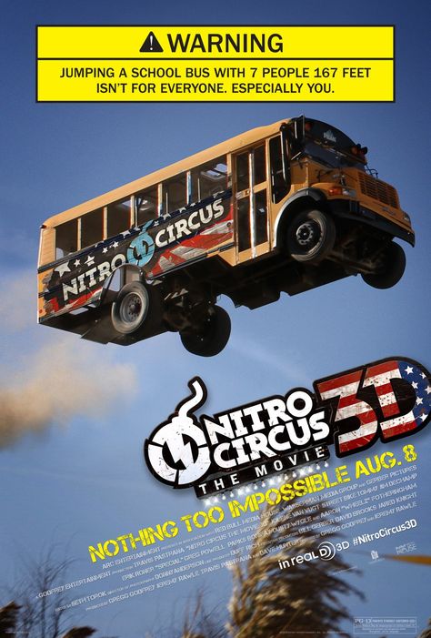 Nitro Circus: The Movie Jeep Tattoo, Travis Pastrana, Nitro Circus, 2012 Movie, Documentary Movies, Circus Poster, Toyota Tacoma Trd, Rotten Tomatoes, Movie Poster Art