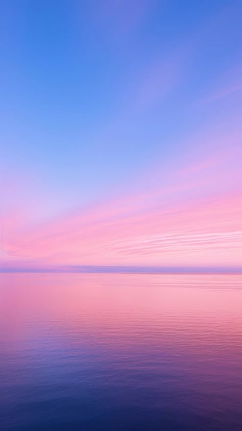 Blue ocean pink sky landscape outdoors horizon. | free image by rawpixel.com Pink Purple Blue Aesthetic Wallpaper, Pink And Blue Aesthetic Wallpaper, Pink Blue Purple Aesthetic, Pink Cloud Wallpaper, Pink Sky Landscape, Pink Sky Wallpaper, Pink And Blue Sunset, Pink Blue Sunset, Blue And Pink Wallpaper