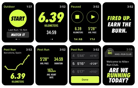 Another awesome feature for those with a Apple Watch...Nike+ Run Club watch app Apple Watch App Design, Nike Run Club, Running App, Apple Watch Fitness, Apple Watch Design, Nike App, Run Club, Apple Watch Fashion, Apple Watch Nike