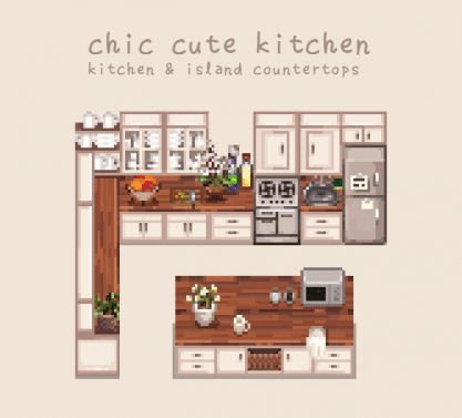 kitchen and island countertops Stardew Mods, Stardew Farms, Island Countertop, Stardew Valley Layout, Stardew Valley Tips, Stardew Valley Farms, Star Valley, Farm Layout, Island Countertops