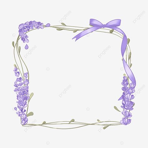 Nature Invitation, Violet Texture, Lavender Border, Bow Border, Ribbon Clipart, Wedding Borders, Bow Clipart, Ribbon Png, Purple Bow