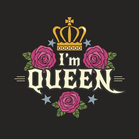 Queens Wallpaper, Queen Tshirt, Crown Design, Queen Bees, 로고 디자인, House Of Hampton, Canvas Home, T Shirt Print, Featured Artist