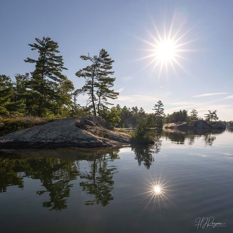 Canadian Landscapes | Sunrise on the Canadian Shield, Kawartha Lakes, Ontario | Facebook Canadian Shield, Kawartha Lakes, Art Cottage, Canada Photos, Sun Photo, Explore Canada, Lake Landscape, Fine Art Photo, Quality Photo