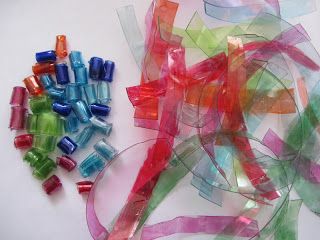 Tammylees Stamp Corner: Making plastic beads out of pop bottles! Plastic Beads Melted, Make Beads, Upcycle Plastic, Bead Bottle, Plastic Pop, Plastic Bottle Flowers, Plastic Bottle Art, Plastic Recycling, Melted Plastic