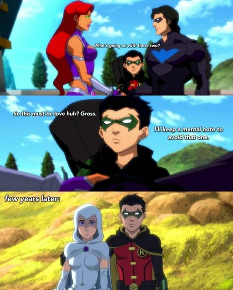 Raven And Batman, Robin X Zatanna, Dcamu Nightwing, Raven And Damian Wayne, Damien X Raven, Damian Wayne X Raven, Damien And Raven, Older Damian Wayne Fanart, Raven X Damian