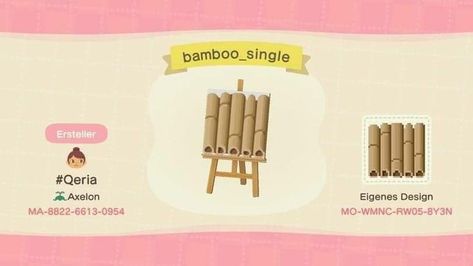 Animal Crossing Design Codes Paths Japanese, Animal Crossing Bamboo Path, Acnh Bamboo Code, Animal Crossing Flooring Codes, Japanese Path Animal Crossing, Bamboo Animal Crossing, Acnh Bamboo Path, Animal Crossing Floor Design, Animal Crossing Design Codes Floor