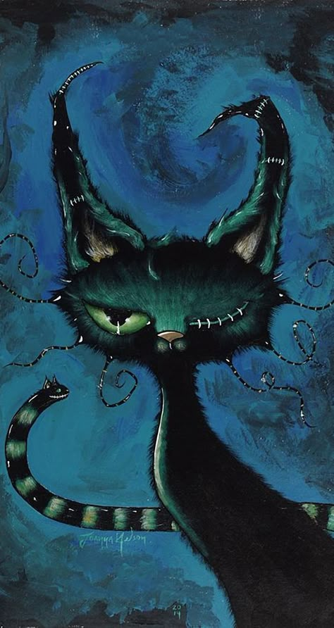 cats phone wallpapers Multiple Personality Illustration, Black Cat Magic, Magic Painting, Spirit Magic, Cat Magic, Tim Burton Art, Goth Fairy, Whimsical Gifts, A Black Cat