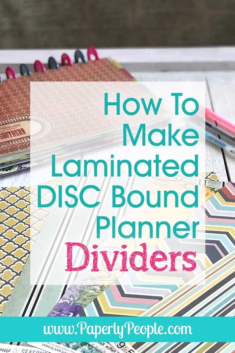 How To Make Laminated Scrapbook Paper Dividers For Your Discbound Planner. With all the scrapbook paper I have laying around I thought it would be a great idea to make DIY laminated divider pages for my letter sized disc bound ARC or Levenger planner! It is wicked easy to do and helps so much with planner organization. You can even use them as covers (I do!) #diyplanner #arcplanner Happy Planner Free Printable, Arc Planner, Happy Planner Printables, Arc Notebook, Diy Planner Notebook, Happy Planner Cover, Diy Organizer, Planner Diy, Planner Tabs