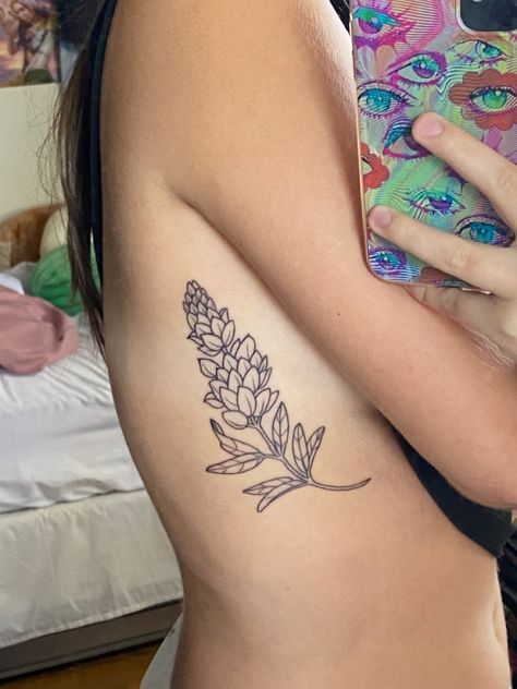 Blue Bonnet Tattoo Black, Fine Line Bluebonnet Tattoo, Bluebonnet Tattoos, Bluebonnet Tattoo Black And White, Blue Bonnet Tattoo, Bluebonnet And Indian Paintbrush Tattoo, Bluebonnet Indian Paintbrush Tattoo, Texas With Bluebonnets Tattoo, Bluebonnet Tattoo