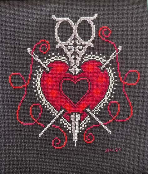 Tarot Cross Stitch, Cross Stitch Witch, Gothic Cross Stitch, Witch Cross Stitch, Gothic Cross, Gothic Crosses, Stitch Crochet, Pixel Art Pattern, Crochet Cross