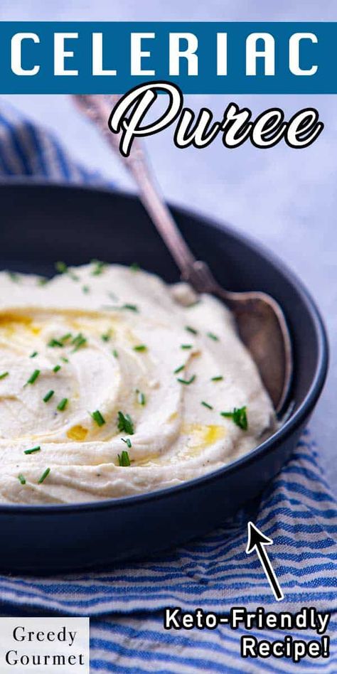 Looking for a keto-friendly alternative to mashed potatoes? This Celeriac Puree is a low-carb side dish with plenty of flavors that you shouldn’t miss. The main ingredients of this recipe are celeriac, butter and mascarpone cheese This is so easy to make. In just 30 minutes, you’ll have that very delicious and incredibly tasty recipe. Indulge in this recipe with your family. #celeryrootpuree #celeriacpuree #celery #celeryrecipe #puree #pureerecipe #tastyrecipe #healthyrecipe #healthy #vegan Celeriac Puree, Celeriac Recipes, Celery Root Puree, Celery Recipes, Low Carb Side Dishes, Tv Food, Mascarpone Cheese, Tasty Recipe, Pureed Food Recipes