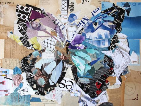 Carme Magem Art, Gcse Layers, Carme Magem, Derek Gores, Cuadros Diy, Mediums Of Art, Collage Art Projects, Magazine Collage, Paper Collage Art