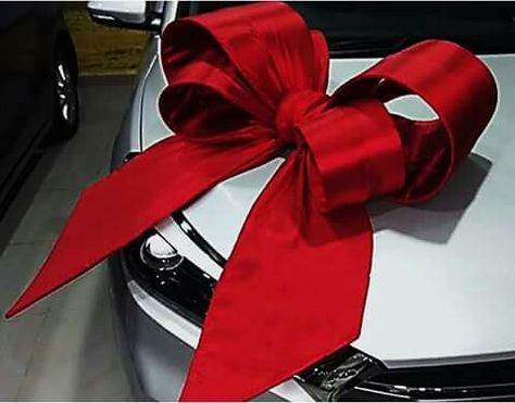 Car Bow Diy Car Bow, Car Bow Diy Giant, Car Ribbon Decoration, Car With Bow, Wedding Car Deco, Car Bows, Bridal Car, Giant Bow, Wedding Car Decorations