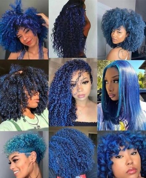 Comment and follow for more Women's hairstyles | hair color ideas Adore Hair Dye, Blue Hair Color Ideas, Blue Hair Color, Natural Straight Hair, Dyed Natural Hair, Pretty Hair Color, Women's Hairstyles, Hair Color Blue, Girl Problems