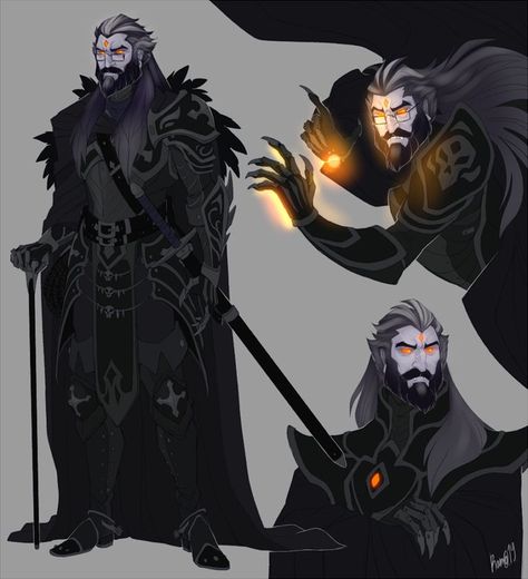 Old Villain Character Design, Dnd Demon Lords, Dnd Occultist, Evil Cleric Dnd, Archmage Character Design, Dracula Character Design, Dnd Monsters Art, Dnd Villain Ideas, Dhampir Character Art