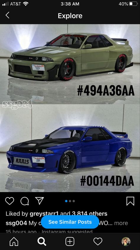 Gta 5 Car Customization Ideas, Gta Online Cars Custom Ideas, Gta 5 Clean Cars, Gta 5 Crew Color Hex Codes, Gta 5 Crew Color, Gta Online Cars, Gta 5 Cars Custom, Gta 5 Online Cars, Gta Outfits