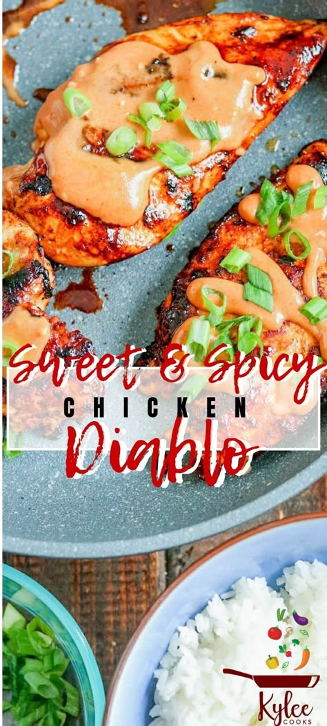 Chicken Diablo Recipe, Chicken Diablo, Chicken Thights Recipes, Super Easy Dinner, Sweet Chicken, Diner Recept, Chicken Dish, Chicken Dishes Recipes, Spicy Chicken