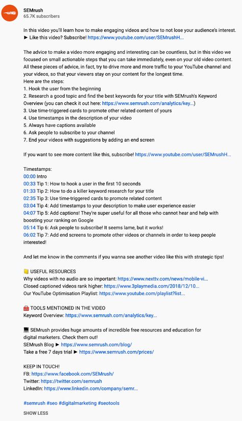 How To Write Best YouTube Video Descriptions: 19 Proven Tips - YouTube SEO Youtube Intro Saying Ideas, You Tube Description Ideas, Content Writing Videos, Yt Channel Description Ideas, Youtube Channel Description Sample, Youtube Video Description Ideas, Youtube Description Box Ideas, How To Write A Youtube Script, Cute Descriptions For Youtube