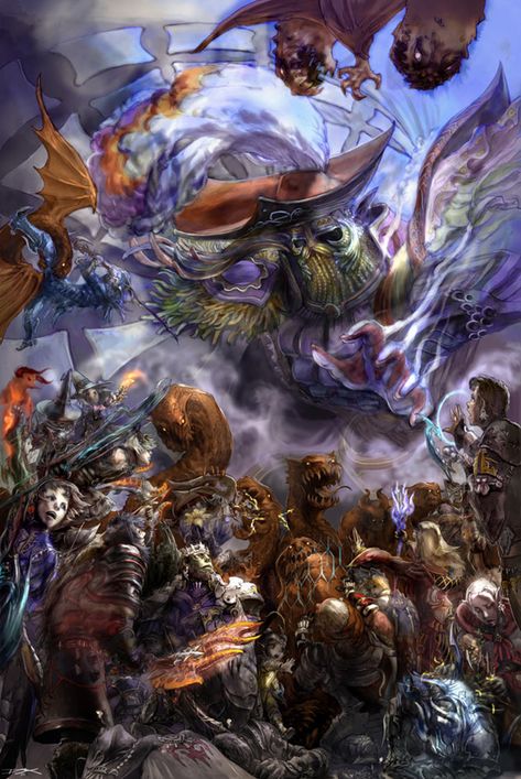 Reborn Art, Realm Reborn, Final Fantasy Artwork, Final Fantasy Art, Monster Concept Art, Final Fantasy Xiv, Fantasy Series, Character Designs, Fantasy Artwork