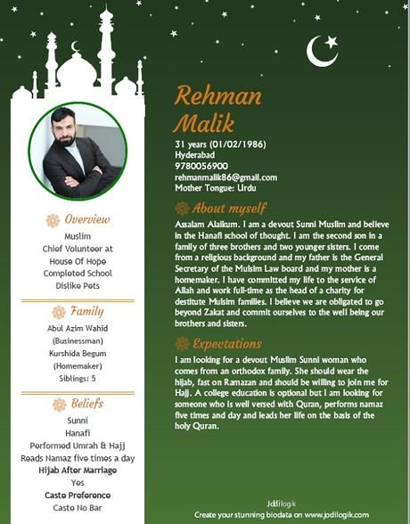 How to Write a Muslim Marriage Biodata? Samples You Can Copy! Biodata Template, Biodata Format Download, Marriage Biodata Format, Bio Data For Marriage, Muslim Marriage, Muslim Boy, Pilgrimage To Mecca, Biodata Format, Cv Template Word