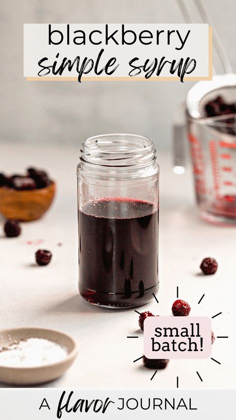 Blackberry Simple Syrup Blackberry Syrup For Drinks, Blackberry Syrup Recipe, Blackberry Liqueur Recipes, Blackberry Simple Syrup, Simple Syrup Recipe, Syrup Recipes, Blackberry Syrup, Ranch Ideas, Drink Syrups